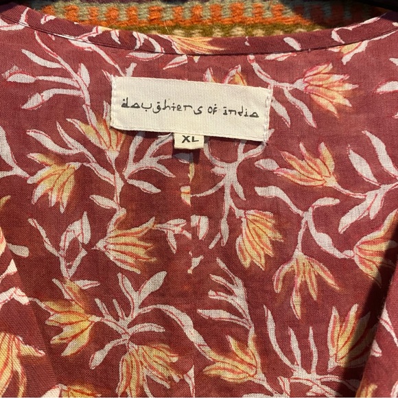 Daughters of India Women Kyra Midi Dress Sumac XL - Picture 7 of 8